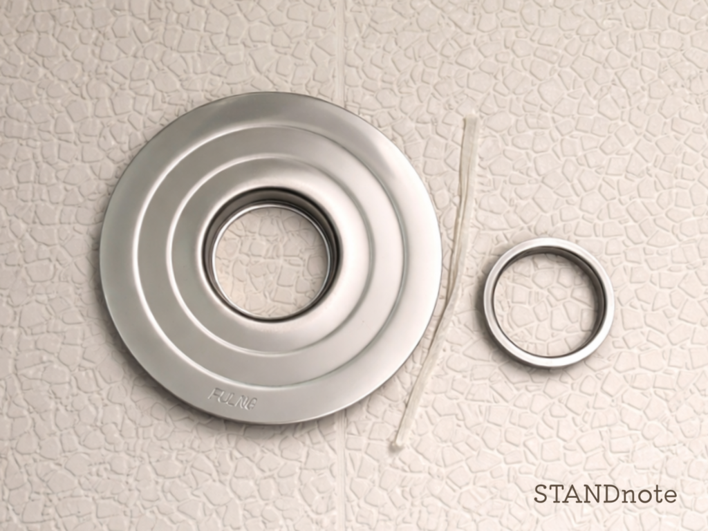 FULNG お風呂排水口用ヘアキャッチャー ステンレス製 シルバー