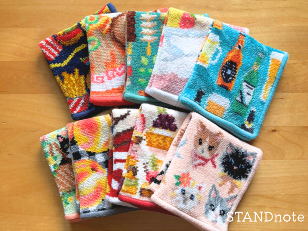 FEILER（フェイラー）のハンカチ、バーガーショップ、ラブラリーパーティー、プリティーキャッツ、ラーメンイッチョウ、ラブラリープディング